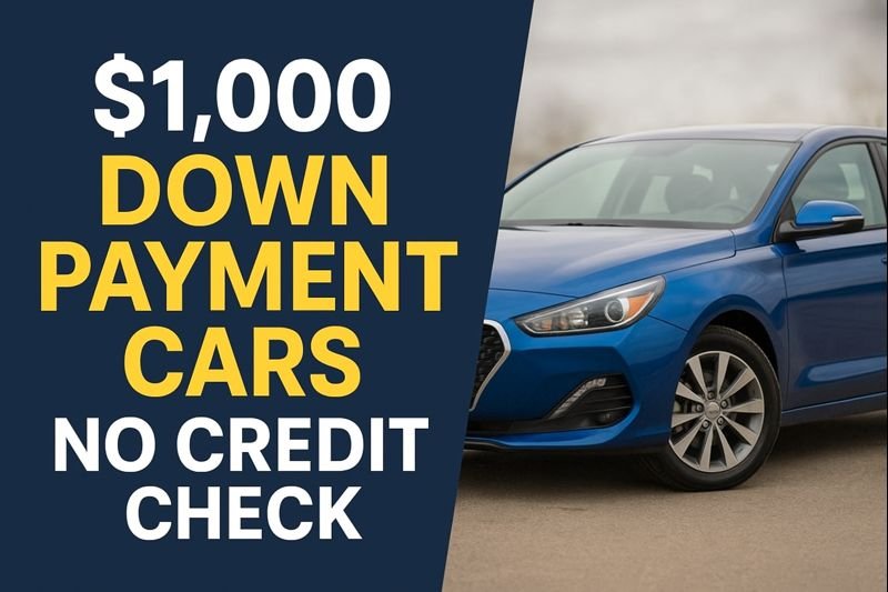 $1,000 down payment cars no credit check