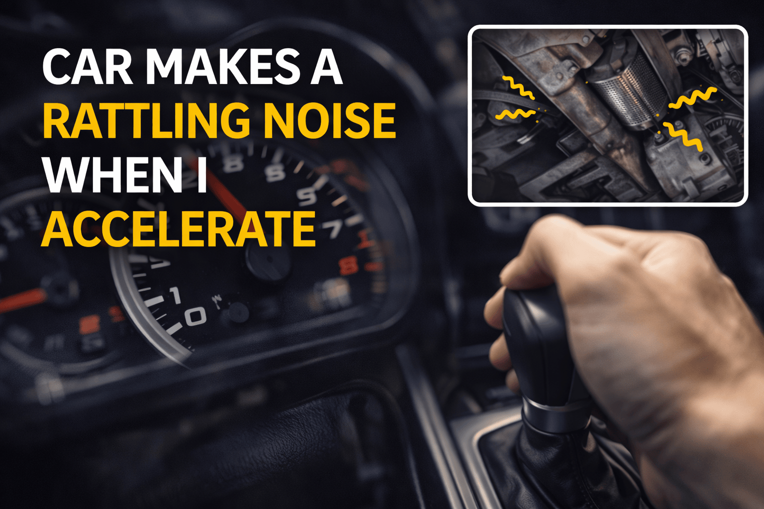car makes a rattling noise when i accelerate