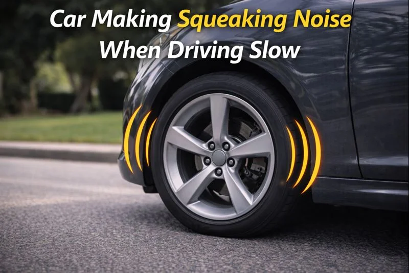 Read more about the article Car Making a Squeaking Noise When Driving Slowly — Cause & Fixes