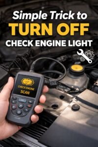 simple trick to turn off check engine light