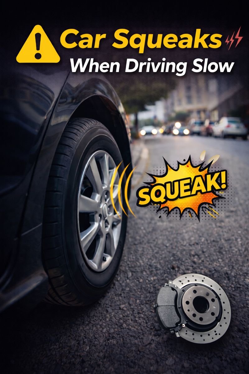 car squeaks when driving slow