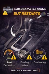 car dies while idling but restarts no check engine light