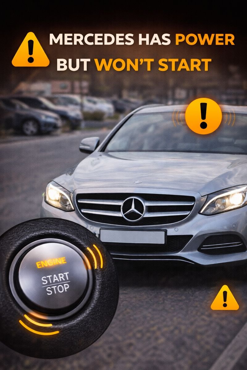 mercedes has power but won't start