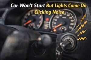 car won't start but lights come on clicking noise