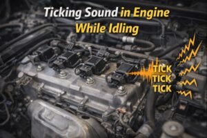 ticking sound in engine while idling