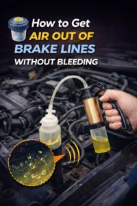 How To Get Air Out Of Brake Lines Without Bleeding